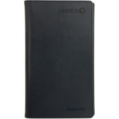 Ajasto Agenda 2024 taskukalenteri musta 85 x 162mm