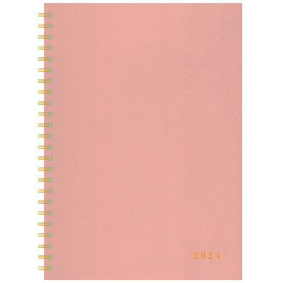 Ajasto leatheret pöytäkalenteri vaaleanpunainen
