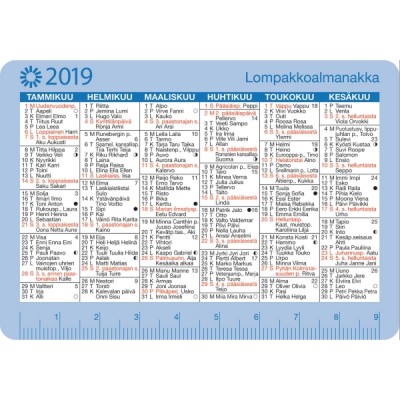 Ajasto Lompakkoalmanakka 2024 vuosikalenteri 100 x 70mm