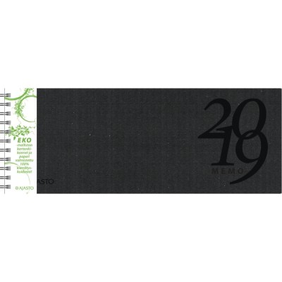 Ajasto Memo Eko 2024 pöytäkalenteri 255 x 95mm