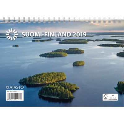 Ajasto Suomi seinäkalenteri 2024 A5