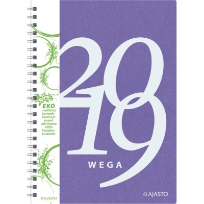 Ajasto Wega Eko 2024 pöytäkalenteri beige 148 x 210mm