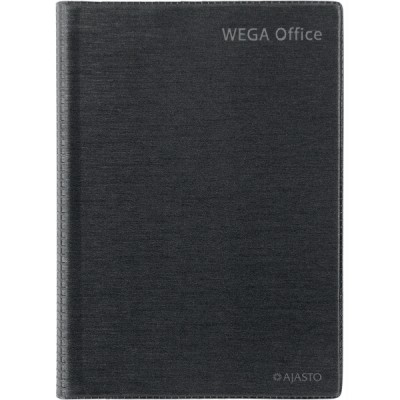 Ajasto Wega Office 2024 pöytäkalenteri tummanharmaa 148 x 210mm