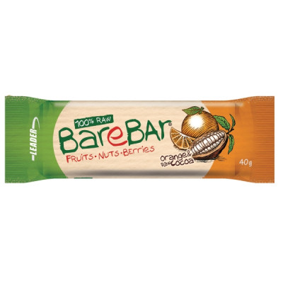 BareBar Appelsiini-raakakaakaopatukka, 1 kpl=24 patukkaa
