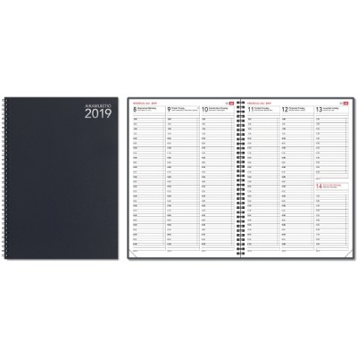 CC 2714 Aikamuistio wiresidottu 2024 pöytäkalenteri  210 × 297mm