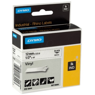 Dymo® nauha Rhino™ 12mm x 5,5m vinyyli valkoinen