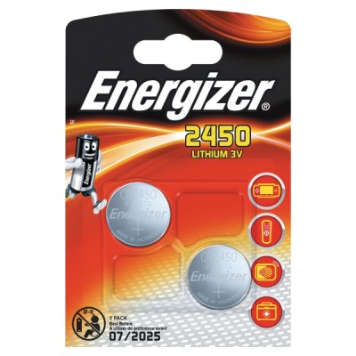 Energizer CR2450 lithiumparisto, 1 kpl=2 paristoa