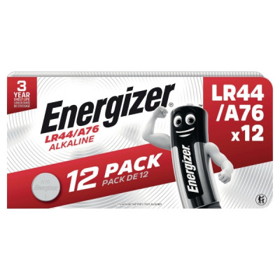 Energizer® LR44 alkaliparisto 1.5V, 1 kpl=12 paristoa