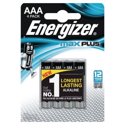 Energizer Max Plus AAA/LR3 alkaliparisto, 1 kpl=4 paristoa