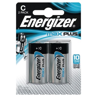 Energizer® Max Plus™ C/LR14 alkaliparisto, 1 kpl=2 paristoa