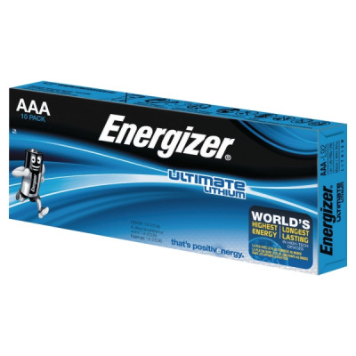 Energizer Ultimate litiumparisto AAA/LR3,myyntierä 1kpl = 10 paristoa