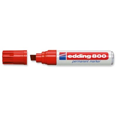 Huopakynä Edding 800   viisto 4-12mm permanent punainen