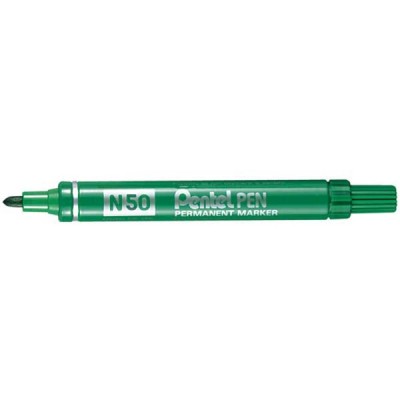 Huopakynä Pentel N50   pyöreä 1-2 mm permanent vihreä