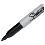 Huopakynä Sharpie fine   pyöreä 1mm musta, säästöpakkaus 32+4 kynää