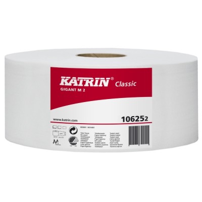 Katrin Classic Gigant wc-paperi M2 106252, 1 kpl=6 rullaa