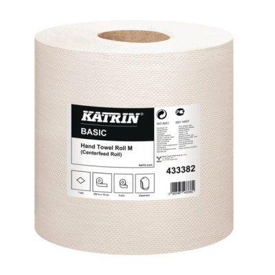 Katrin® 433382 vetopyyhe M Basic 1-krs, 1 kpl=6 rullaa