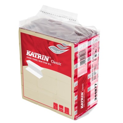 Katrin® 344877 käsipaperi M2 Classic Non Stop Z-taitto 2-krs, 1 kpl=15 pakettia