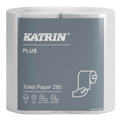 Katrin® wc-paperi Plus 280 3-krs, 1 kpl=20 rullaa