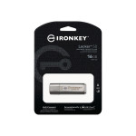 Kingston® IronKey Locker+ 50 muistitikku USB 3.2 16Gb