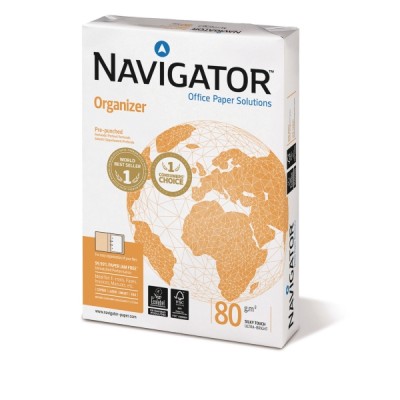 Kopiopaperi Navigator Organizer  A4 80g rei'itys 8cm
