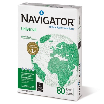 Kopiopaperi Navigator Universal  A3 80g, 1 kpl=500 arkkia