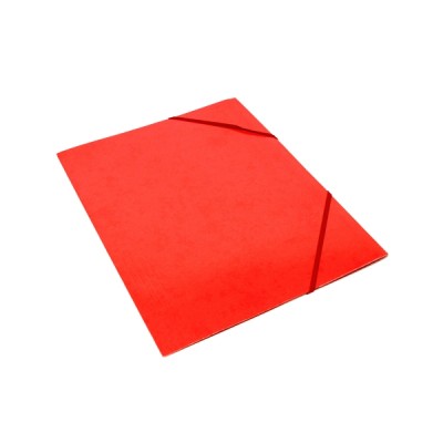Kulmalukkokansio läpällinen A4 kartonki punainen