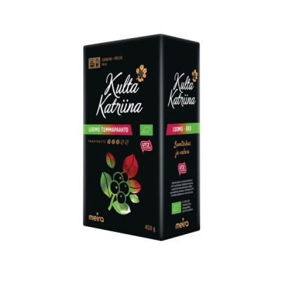 Kulta Katriina Luomu kahvi suodatinjauhatus tummapaahto 450g