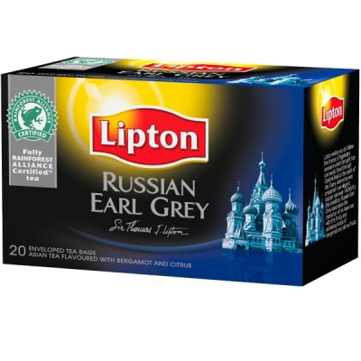 Lipton pussitee Russian Earl Grey, 1 kpl=20 pussia