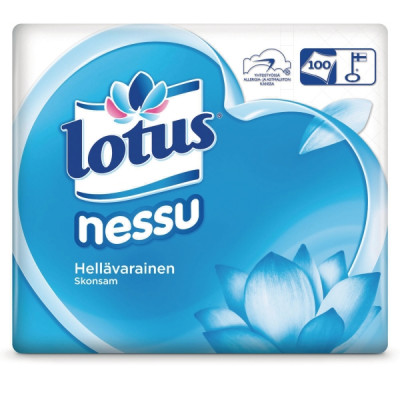 Lotus Nessu nenäliina säästöpakkaus, 1 kpl=100 nenäliinaa