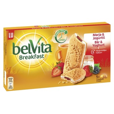 Belvita keksi marja & jogurtti 235g