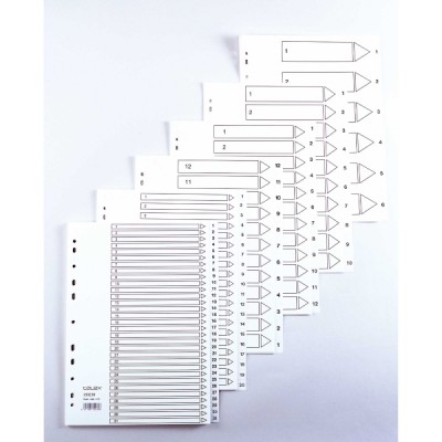 Lyreco hakemisto 1-31 A4 kartonki valkoinen