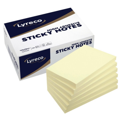 Lyreco Premium viestilaput 75x125 mm keltainen 1 pakkaus=12 nidettä
