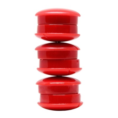 Lyreco valkotaulumagneetti 27mm punainen, 1 paketti=6 kappaletta
