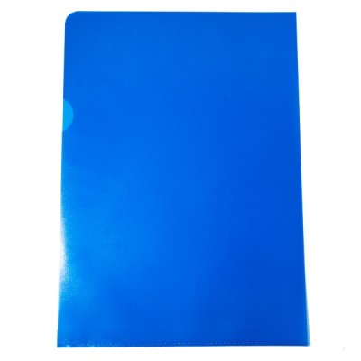 Muovitasku A4 110mic PP appelsiinipinta sininen, 1 kpl=100 taskua