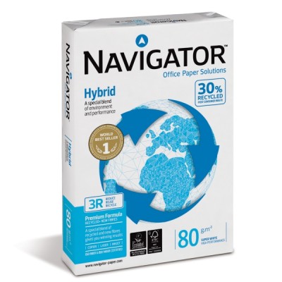 Navigator Hybrid uusiopaperi A4 80g, 1 kpl=500 arkkia