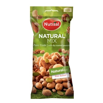 Nutisal Natural pähkinäsekoitus annospussi 60g, 1 kpl=14 pussia