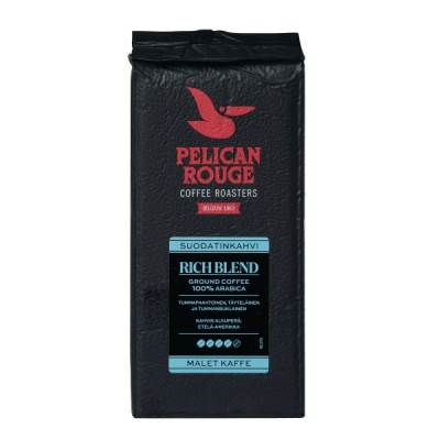 Pelican Rouge Rich Blend kahvi suodatinjauhatus tummapaahto 500g
