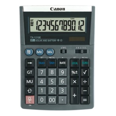 Pöytälaskin Canon TX-1210E  12 numeron näyttö