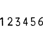 Reiner numeroleimasin 6 numeroa