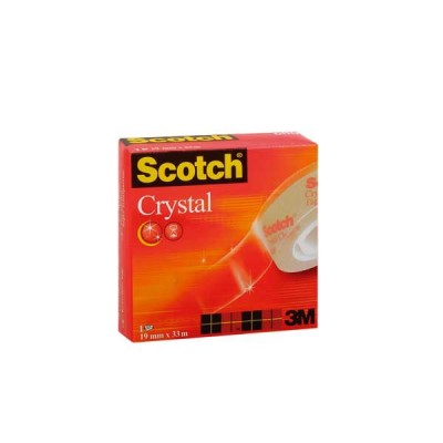 Teippi Scotch 600 Crystal 19mm x 33m, 1 kpl=8 rullaa