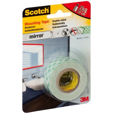 Scotch®-Fix™ Mirror asennusteippi kaksipuolinen 19mm x 1,5m