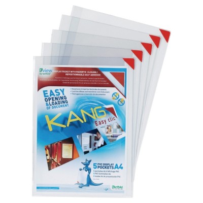 Tarifold Kang Easy Clic tarratasku A4, 1 kpl=5 taskua