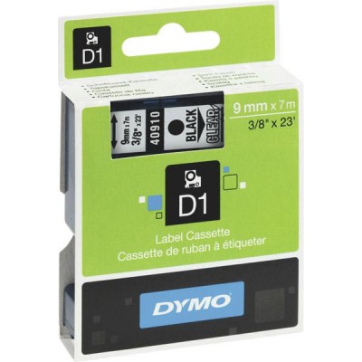 Dymo® nauha D1 9mm x 7m musta/kirkas