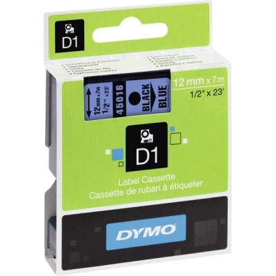 Dymo® nauha D1 12mm x 7m musta/sininen