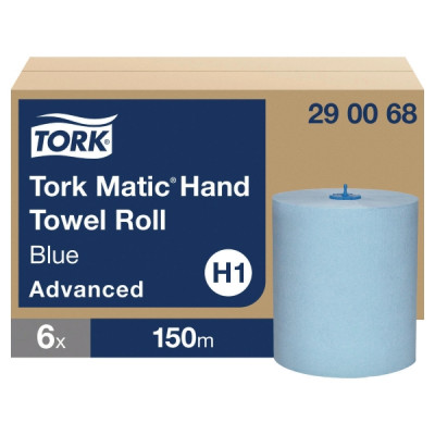 Tork® 290068 käsipaperirulla H1 Matic® Blue, 1 kpl=6 rullaa