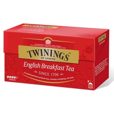 Twinings musta tee English Breakfast Tea, 1 kpl=25 pussia