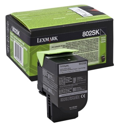 Värikasetti Lexmark 80C2SK0 802SK  musta