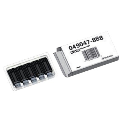 Verbatim™ Pinstripe muistitikku USB 2.0 32Gb, 1 kpl=5 muistitikkua